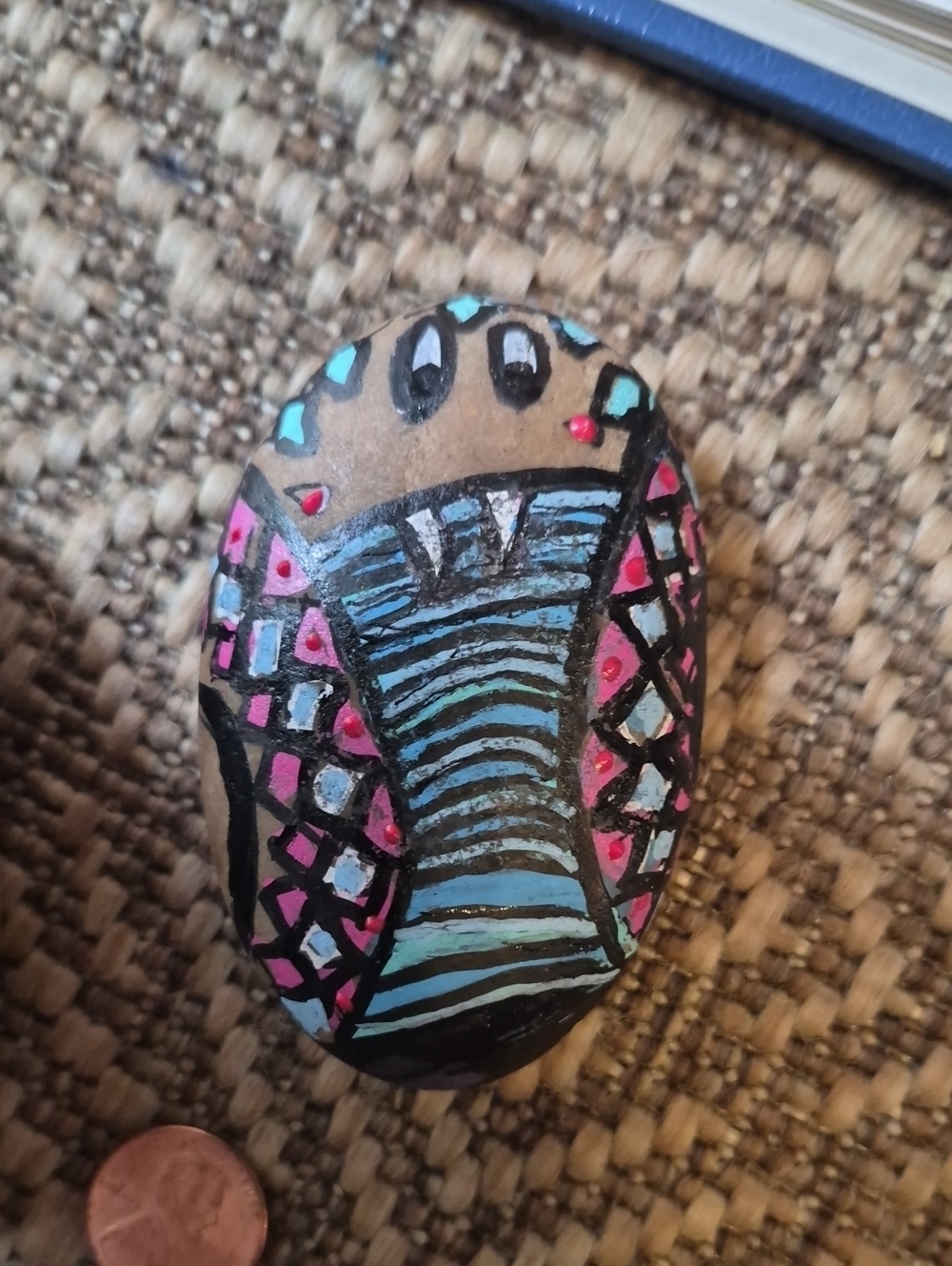 Painted Rocks, Snakes And Bug - Picture 3 of 4